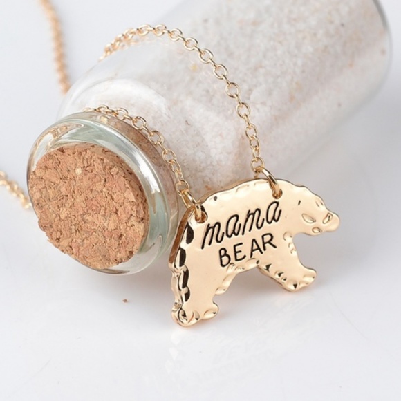Mama Bear BEAR Necklace Gold - Picture 2 of 3